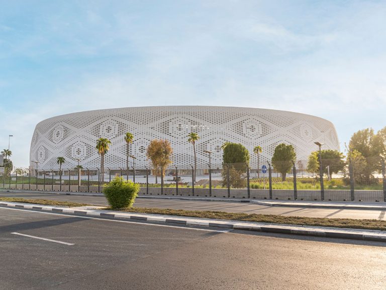 Qatar 2022- Al Thumama stadium - GORD drove sustainability at Qatar 2022 through GSAS and support to FIFA and the Supreme Committee.