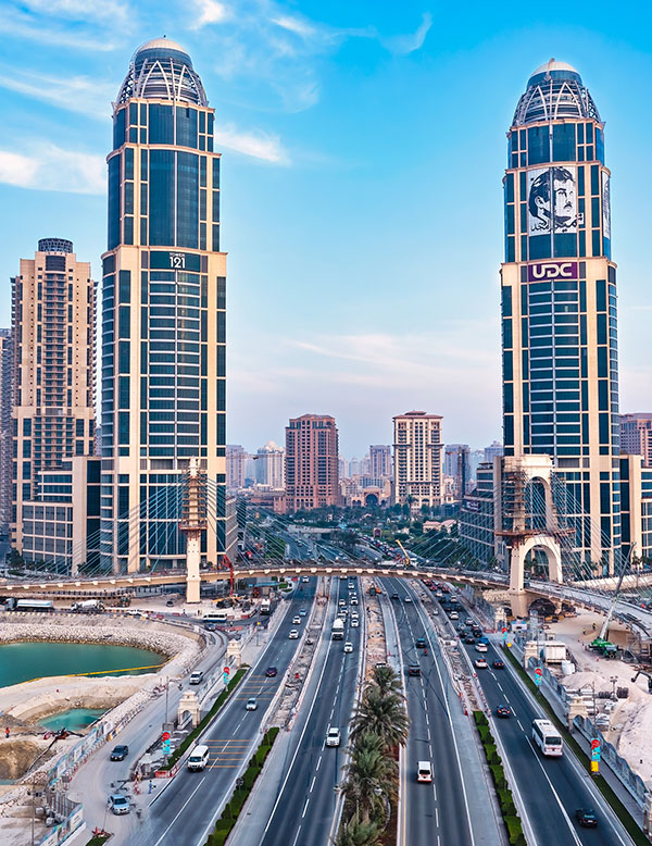 United Development Company (UDC) Towers in Doha, Qatar