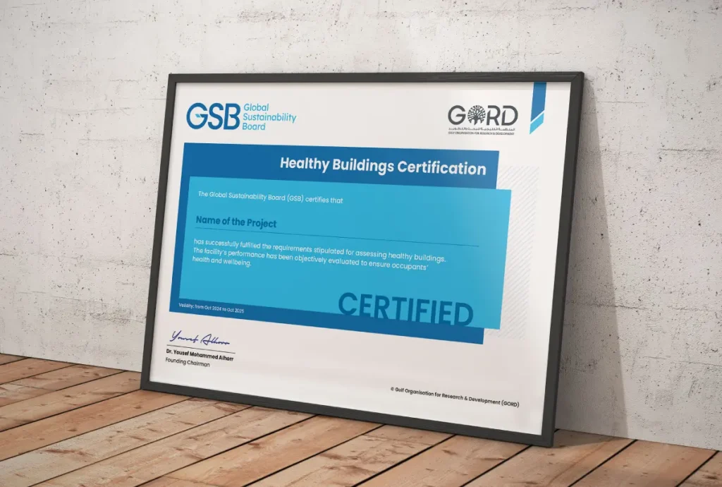 healthy building label certificate