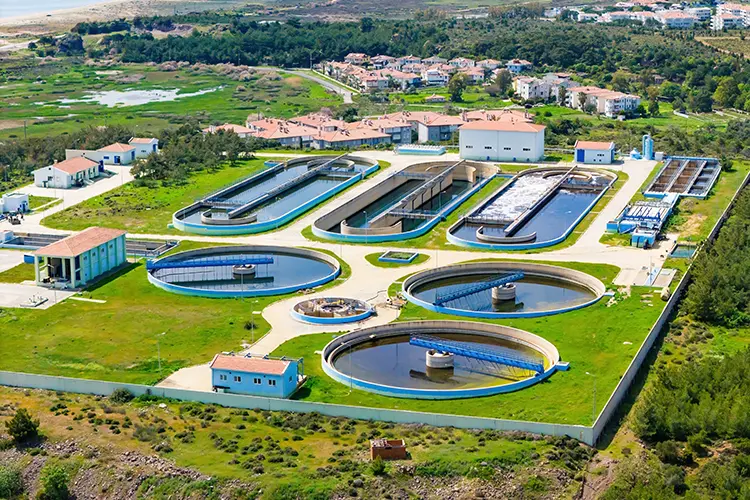 Purification and treatment facilities. Industrial wastewater cleaning infrastructure